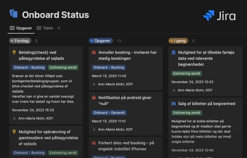 Admin software for sailing clubs How we worked
